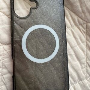 Glitter Black IPhone 16 PlusCase